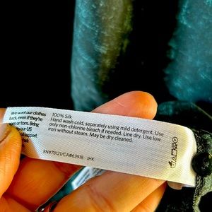 Eileen Fisher hundred percent silk shirt